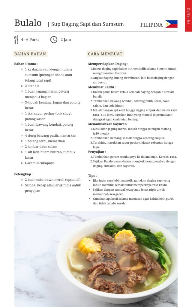 Bulalo Filipino Dish